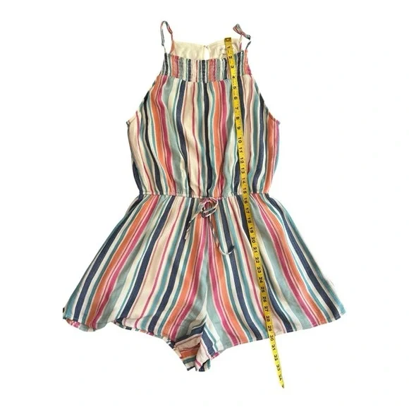 The Nines Multi Color Stripe Romper Size M Women NWOT - Picture 8 of 11